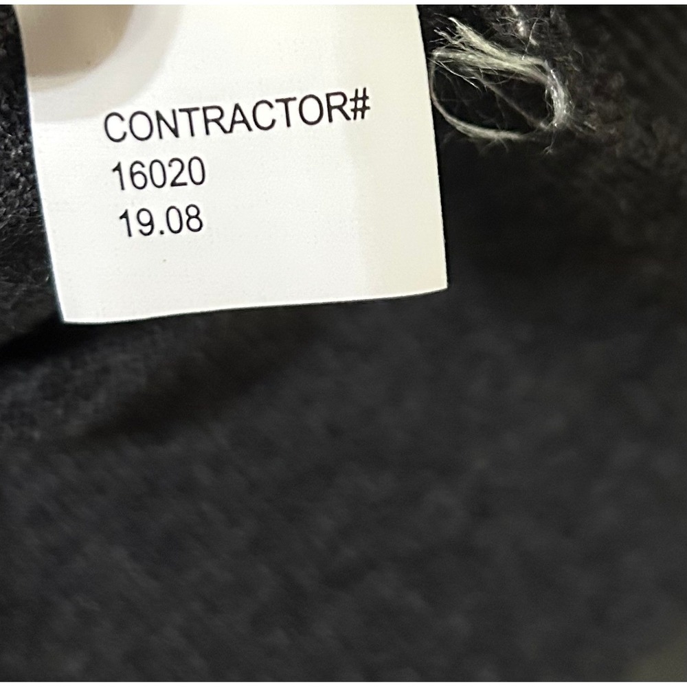 Calvin Klein Sweater Mens XXL Charcoal Gray Wool Blend Crew Neck Pullover Knit - Picture 8 of 9